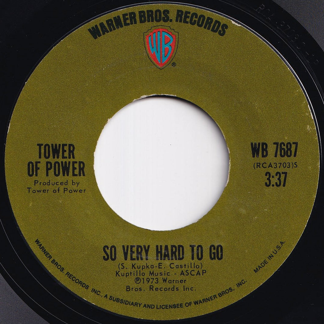 Tower Of Power - So Very Hard To Go / Clean Slate (7 inch Record / Used)