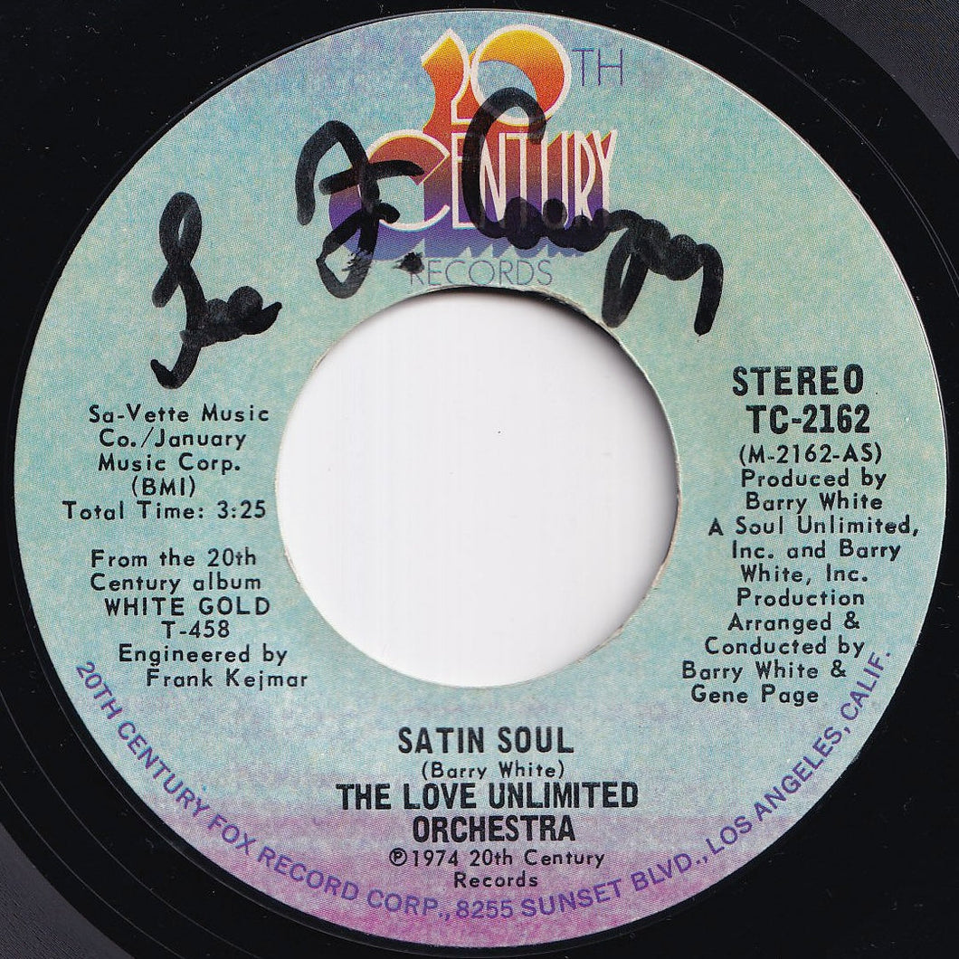 Love Unlimited Orchestra - Satin Soul / Just Living It Up (7 inch Record / Used)