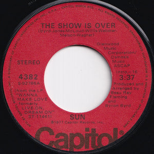 Sun - Boogie Bopper / The Show Is Over (7 inch Record / Used)