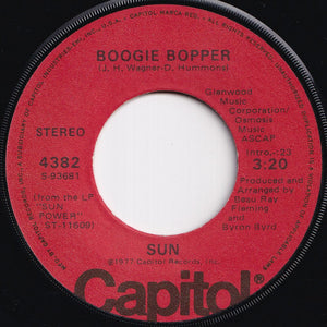 Sun - Boogie Bopper / The Show Is Over (7 inch Record / Used)