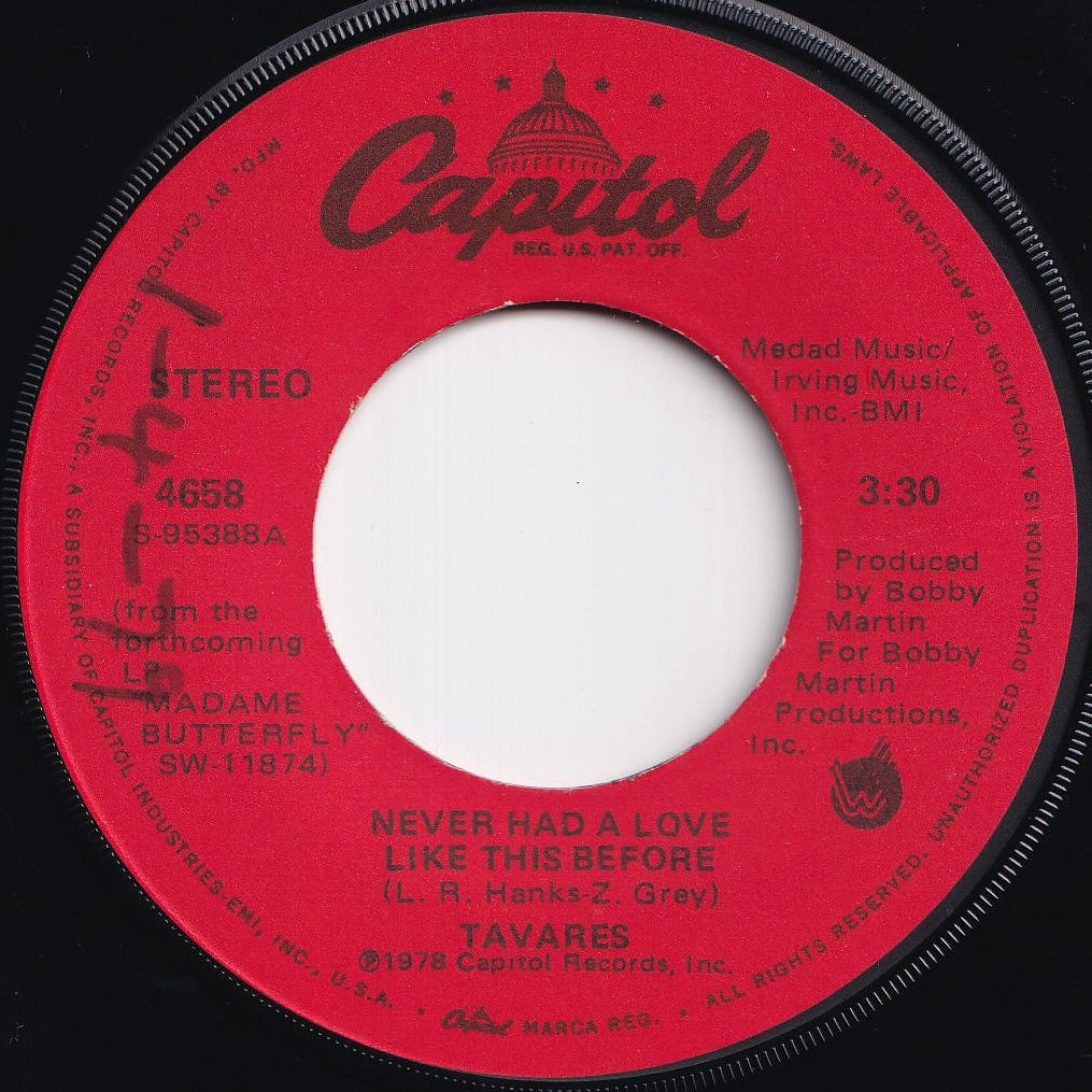 Tavares - Never Had A Love Like This Before / Positive Forces (7 inch Record / Used)