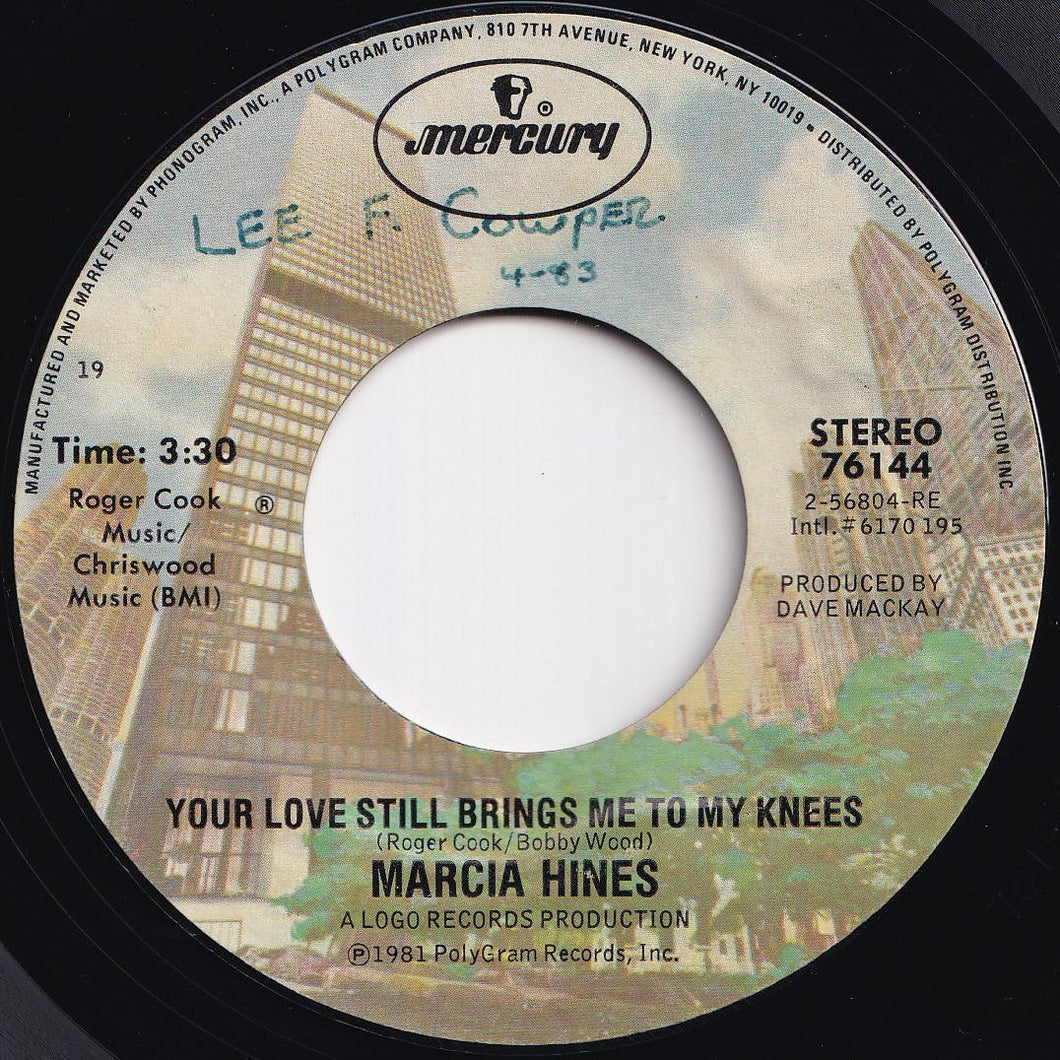 Marcia Hines - Your Love Still Brings Me To My Knees / All The Things We Do When We're Lonely (7 inch Record / Used)