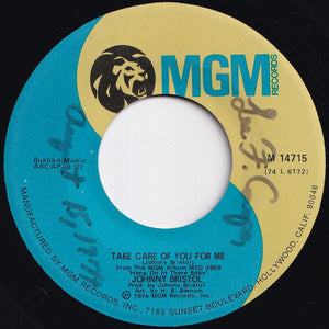 Johnny Bristol - Hang On In There Baby / Take Care Of You For Me (7 inch Record / Used)