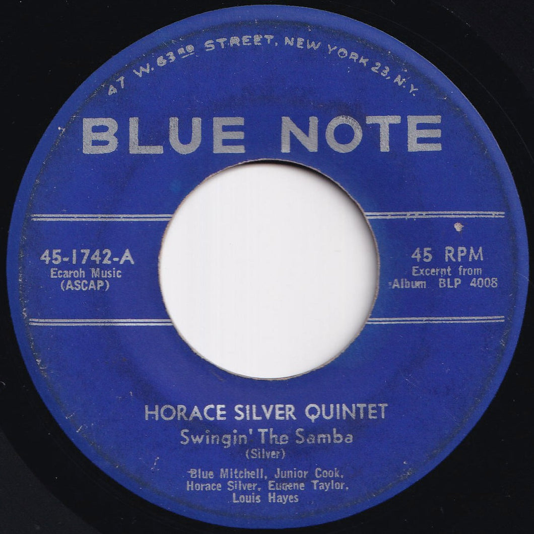 Horace Silver Quintet - Swingin' The Samba / Mellow D (7 inch Record / Used)