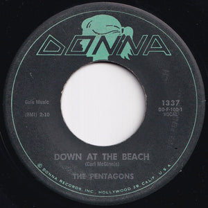 Pentagons - To Be Loved (Forever) / Down At The Beach (7 inch Record / Used)