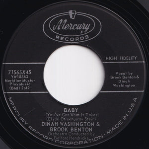 Dinah Washington, Brook Benton - Baby (You've Got What It Takes) / I Do (7 inch Record / Used)