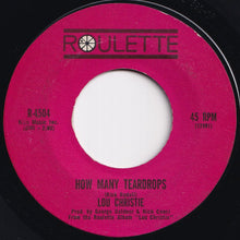 Load image into Gallery viewer, Lou Christie - How Many Teardrops / You And I (Have A Right To Cry) (7 inch Record / Used)
