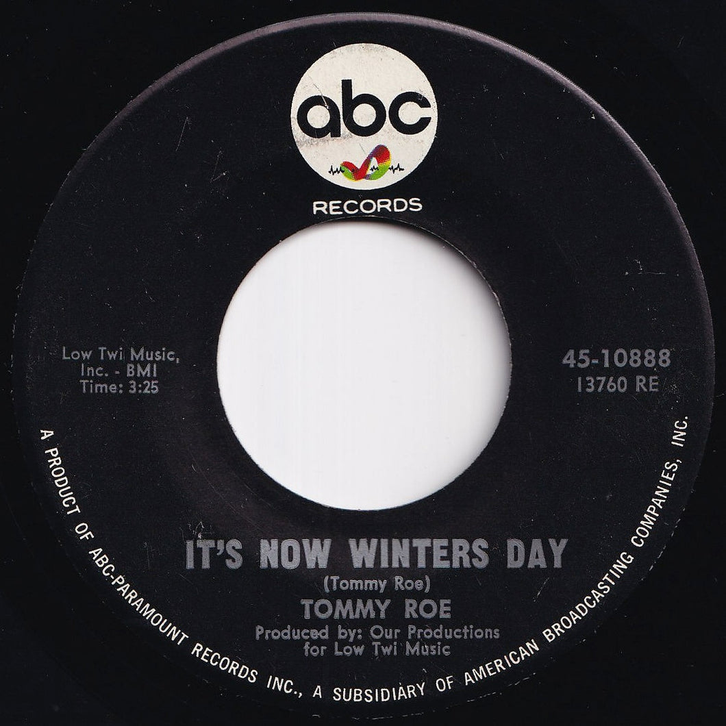 Tommy Roe - It's Now Winters Day / Kick Me Charlie (7 inch Record / Used)