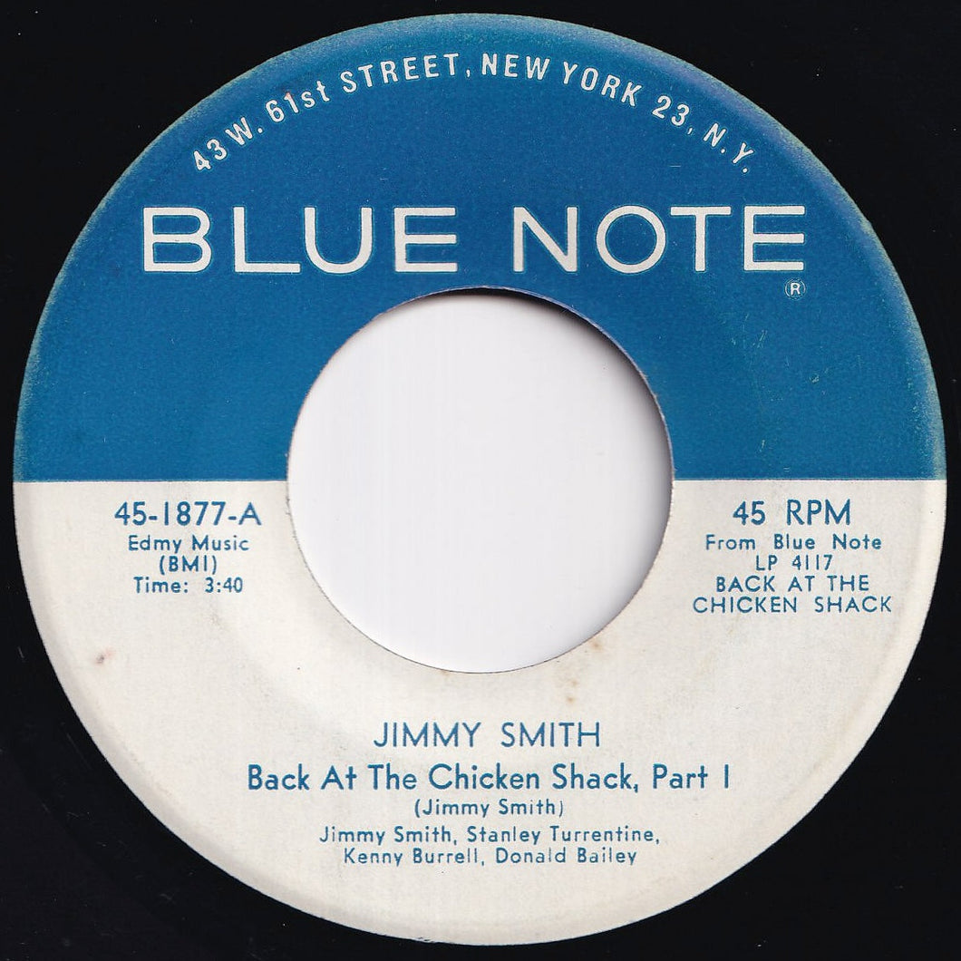 Jimmy Smith - Back At The Chicken Shack (Part 1) / (Part 2) (7 inch Record / Used)