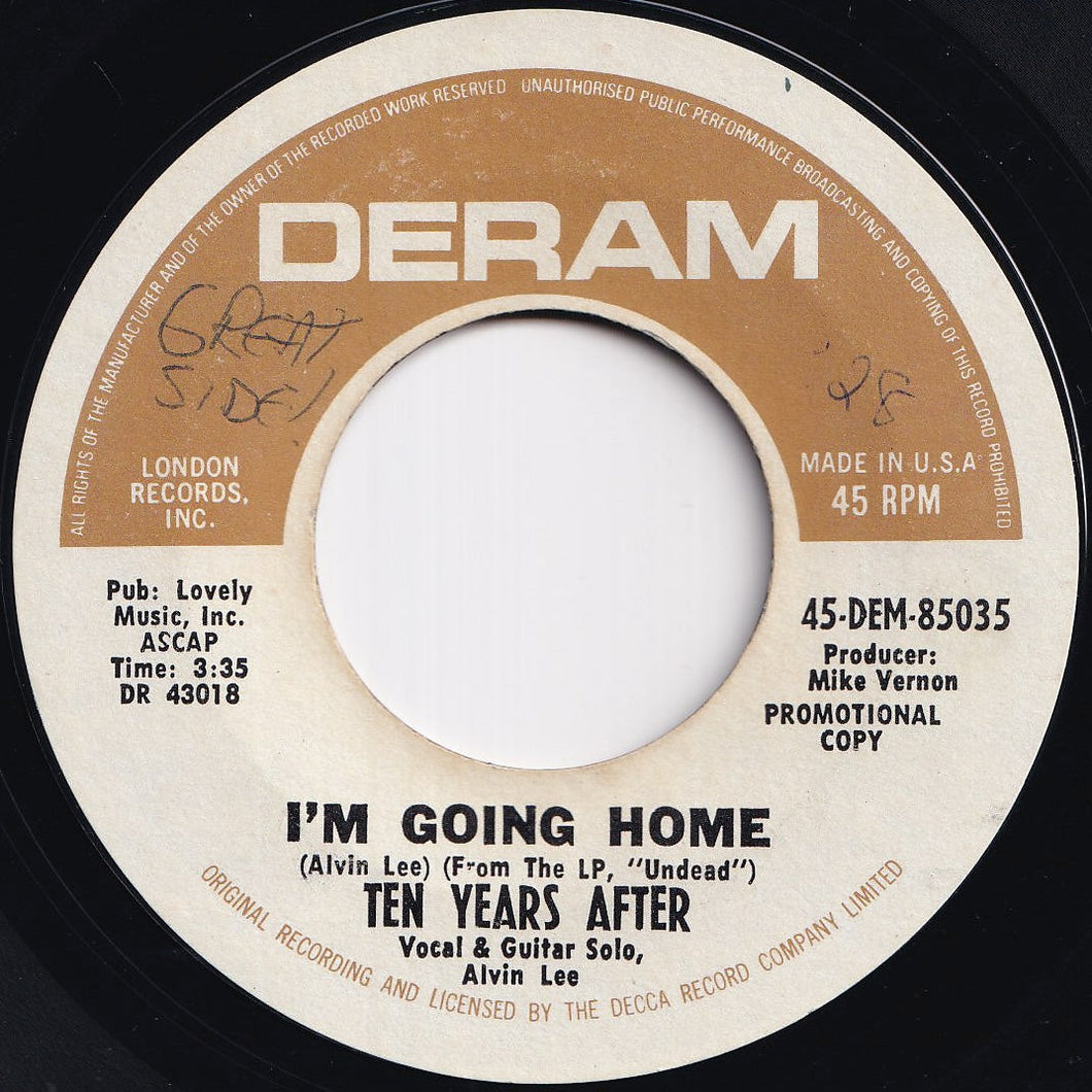 Ten Years After - I'm Going Home / Hear Me Calling (7 inch Record / Used)