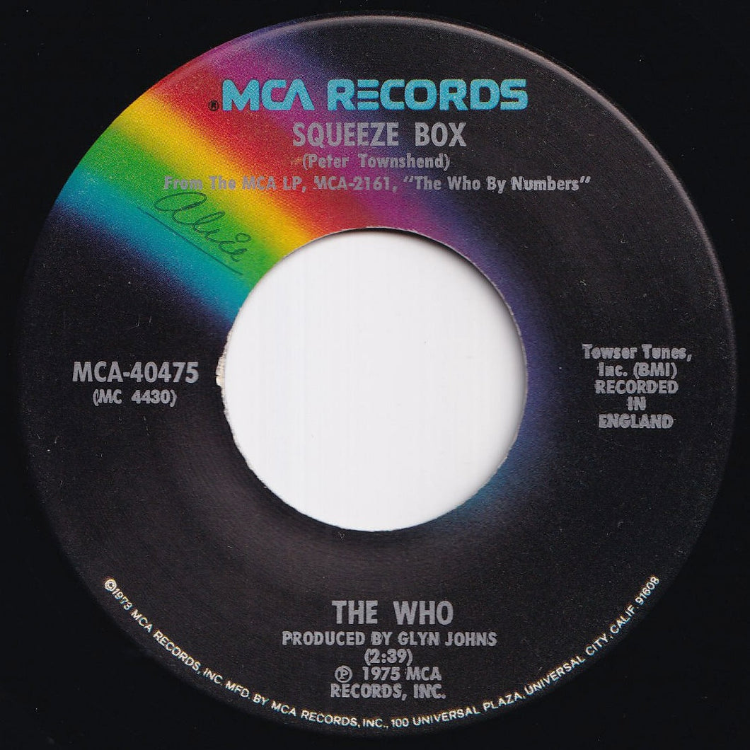 Who - Squeeze Box / Success Story (7 inch Record / Used)