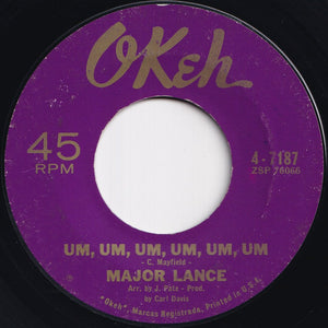 Major Lance - Um, Um, Um, Um, Um, Um / Sweet Music (7 inch Record / Used)