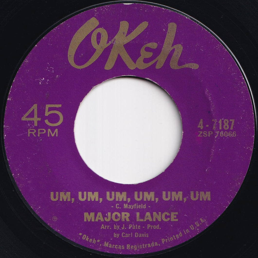Major Lance - Um, Um, Um, Um, Um, Um / Sweet Music (7 inch Record / Used)