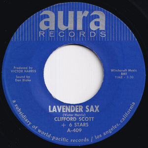 Clifford Scott + 6 Stars - Lavender Sax / Beach Bunny (7 inch Record / Used)