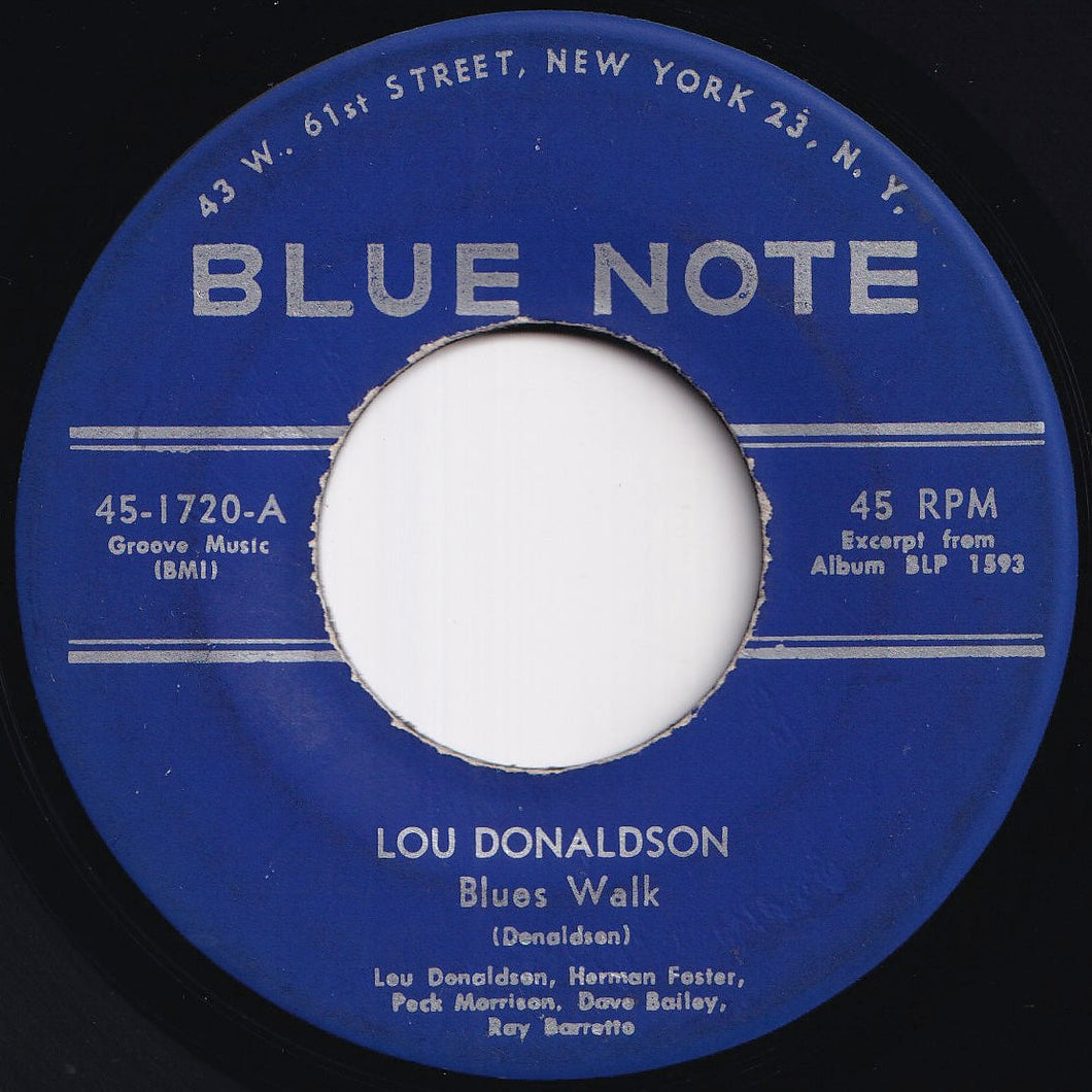 Lou Donaldson - Blues Walk / The Masquerade Is Over (7 inch Record / Used)