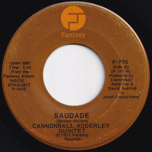 Cannonball Adderley Quintet - Inside Straight / Saudade (7 inch Record / Used)
