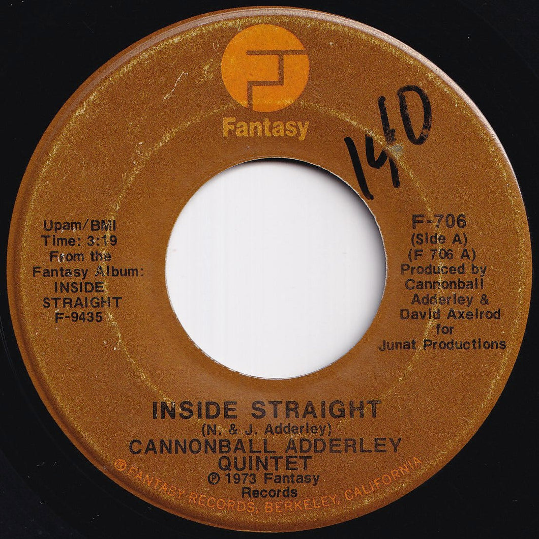 Cannonball Adderley Quintet - Inside Straight / Saudade (7 inch Record / Used)