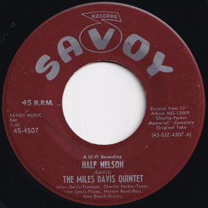 Miles Davis Quintet - Half-Nelson / Little Willie Leaps (7 inch Record / Used)