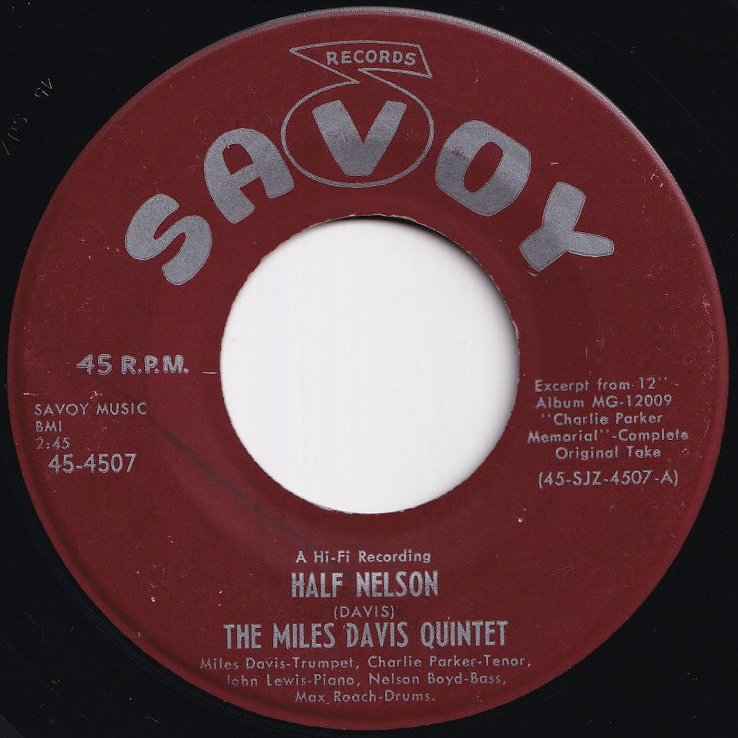 Miles Davis Quintet - Half-Nelson / Little Willie Leaps (7 inch Record / Used)