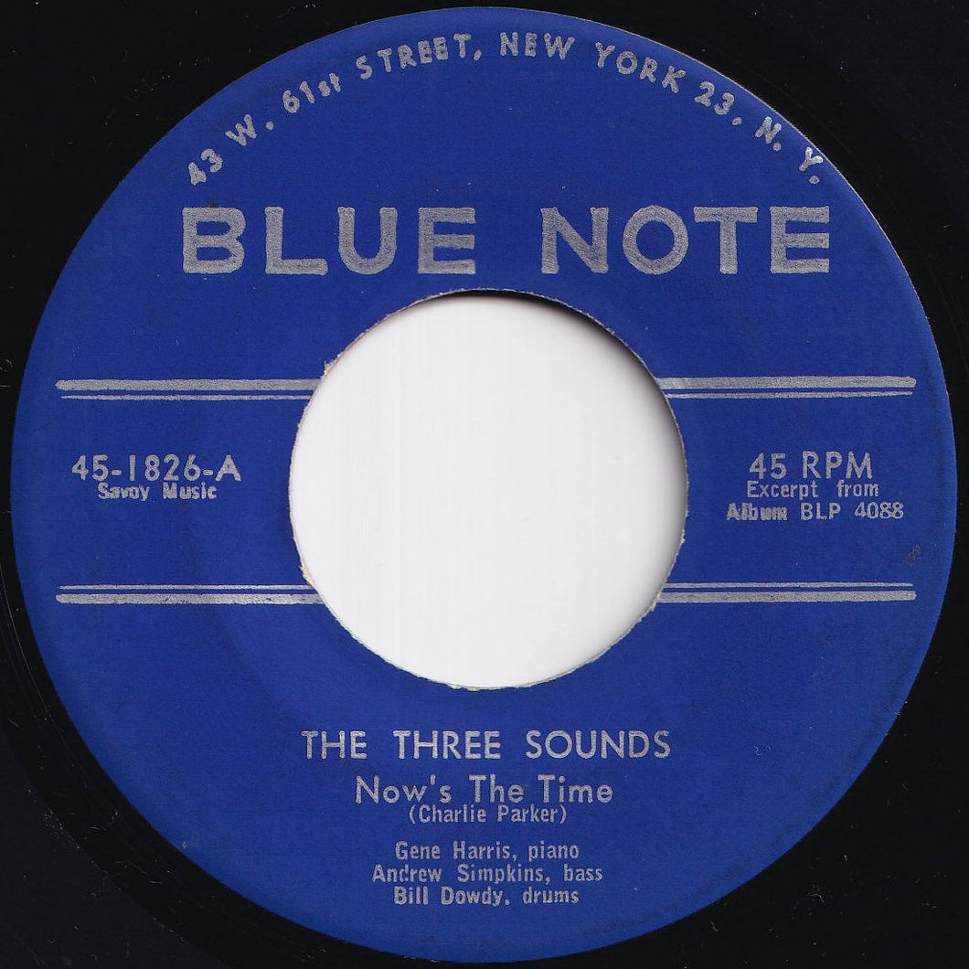 Three Sounds - Now's The Time / Just Squeeze Me (7 inch Record / Used)