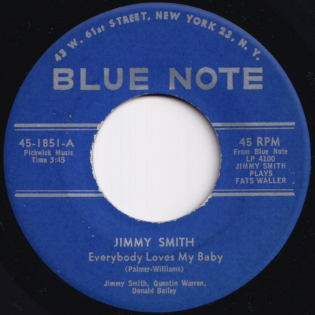 Jimmy Smith - Everybody Loves My Baby / Ain't She Sweet (7 inch Record / Used)