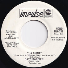 画像をギャラリービューアに読み込む, Gato Barbieri - La China (Stereo) / (Mono) (7 inch Record / Used)
