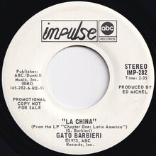 画像をギャラリービューアに読み込む, Gato Barbieri - La China (Stereo) / (Mono) (7 inch Record / Used)
