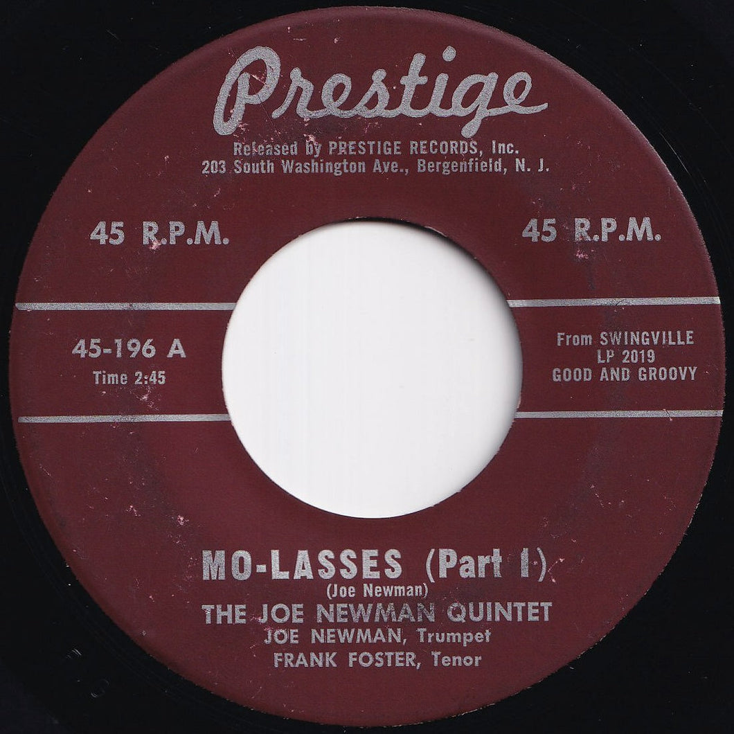 Joe Newman Quintet - Mo-lasses (Part 1) / (Part 2) (7 inch Record / Used)