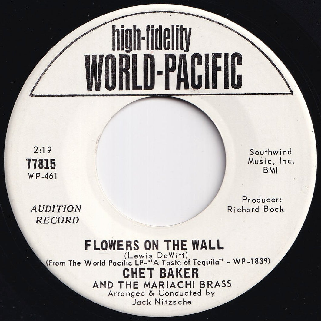 Chet Baker - Flowers On The Wall / Tequila (7 inch Record / Used)