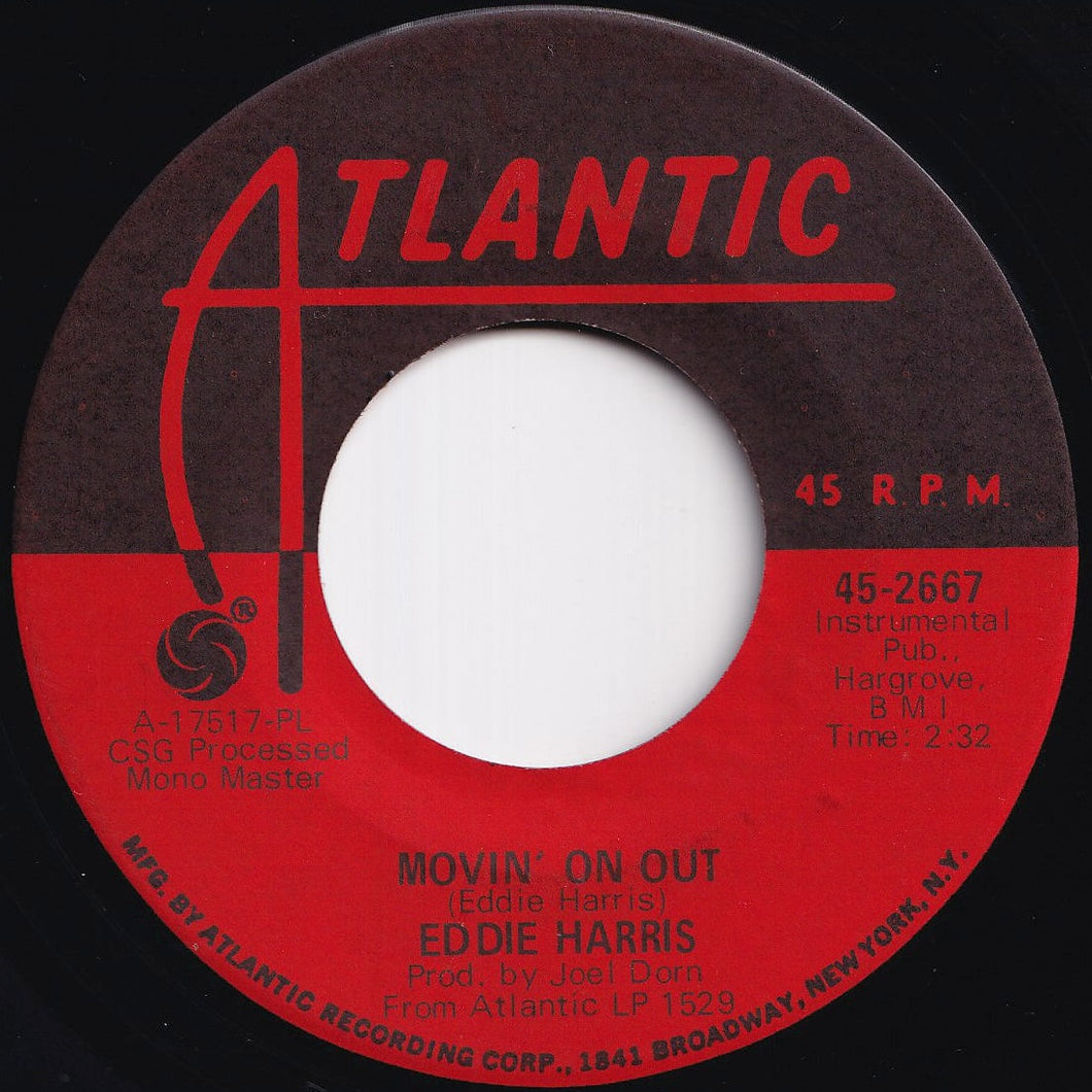 Eddie Harris - Movin' On Out / Funky Doo (7 inch Record / Used)