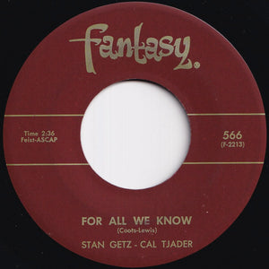 Stan Getz, Cal Tjader - Ginza Samba / For All We Know (7 inch Record / Used)
