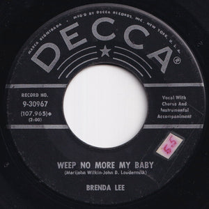 Brenda Lee - Sweet Nothin's / Weep No More My Baby (7 inch Record / Used)