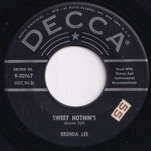 画像をギャラリービューアに読み込む, Brenda Lee - Sweet Nothin&#39;s / Weep No More My Baby (7 inch Record / Used)
