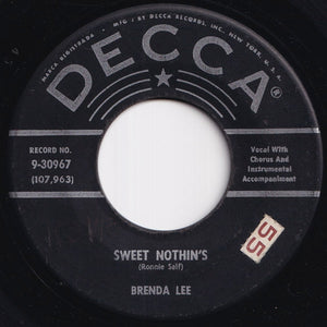Brenda Lee - Sweet Nothin's / Weep No More My Baby (7 inch Record / Used)