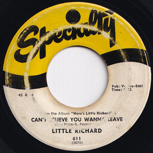 Little Richard - Keep A Knockin' / Can't Believe You Wanna Leave (7 inch Record / Used)