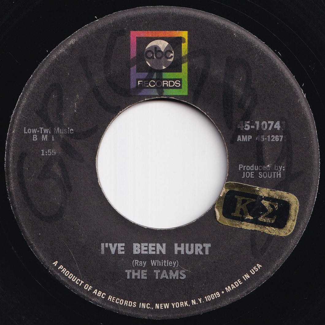 Tams - I've Been Hurt / Carrying On (7 inch Record / Used)