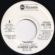 画像をギャラリービューアに読み込む, Clarence Carter - Warning (Stereo) / (Mono) (7 inch Record / Used)
