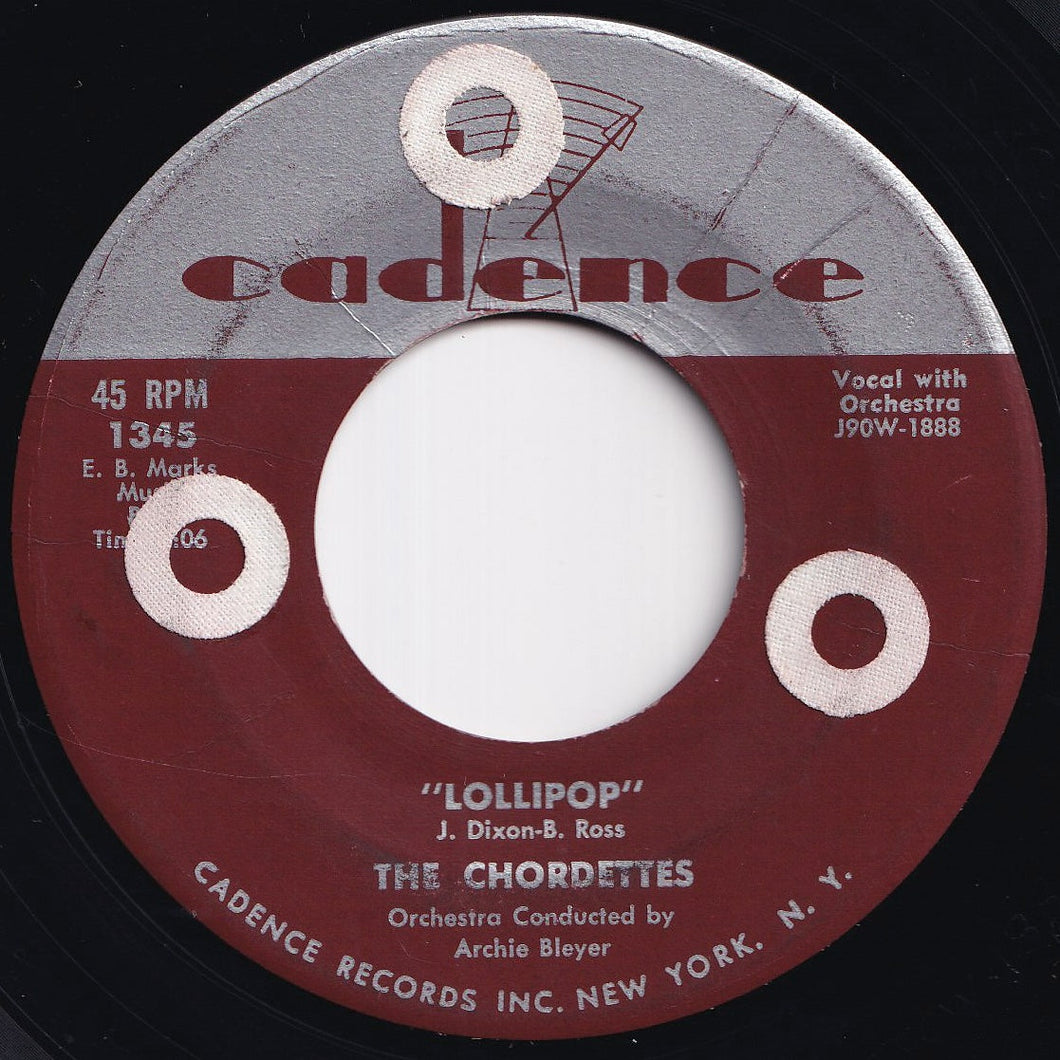 Chordettes - Lollipop / Baby Come-A Back-A (7 inch Record / Used)