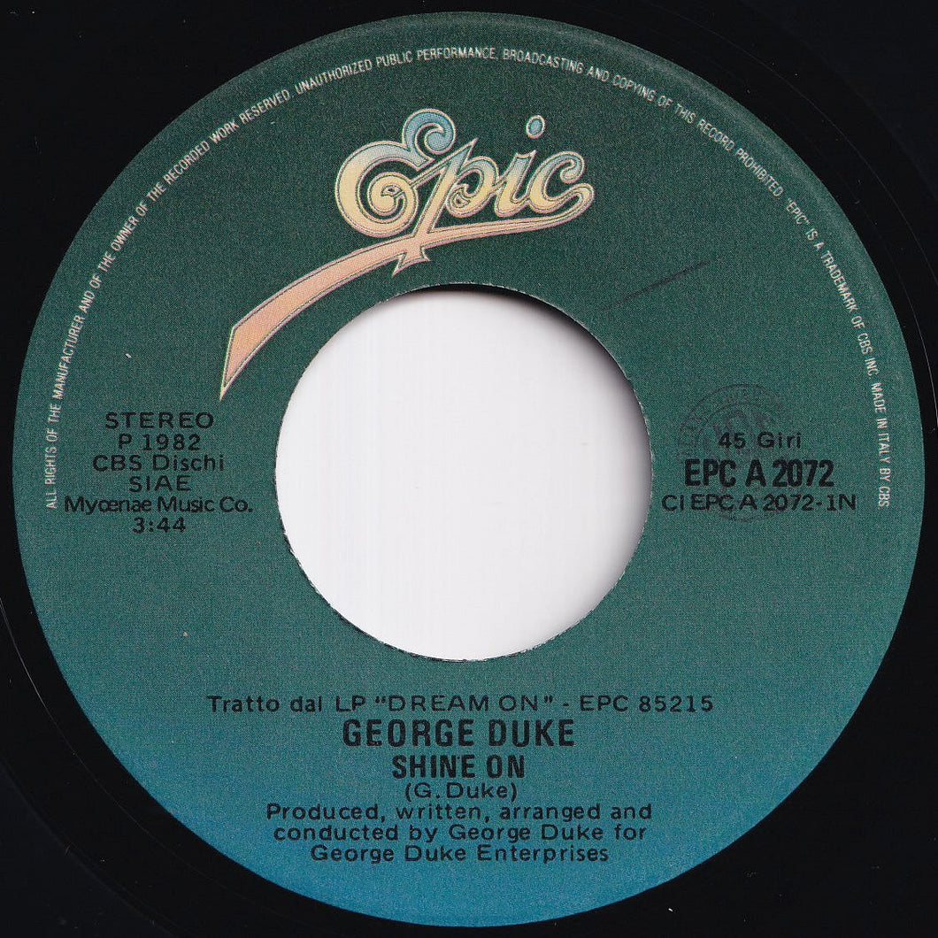 George Duke - Shine On / Positive Energy (7 inch Record / Used)