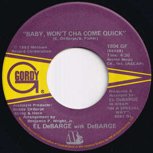 El DeBarge, DeBarge - You Wear It Well / Baby, Won't Cha Come Quick (7 inch Record / Used)