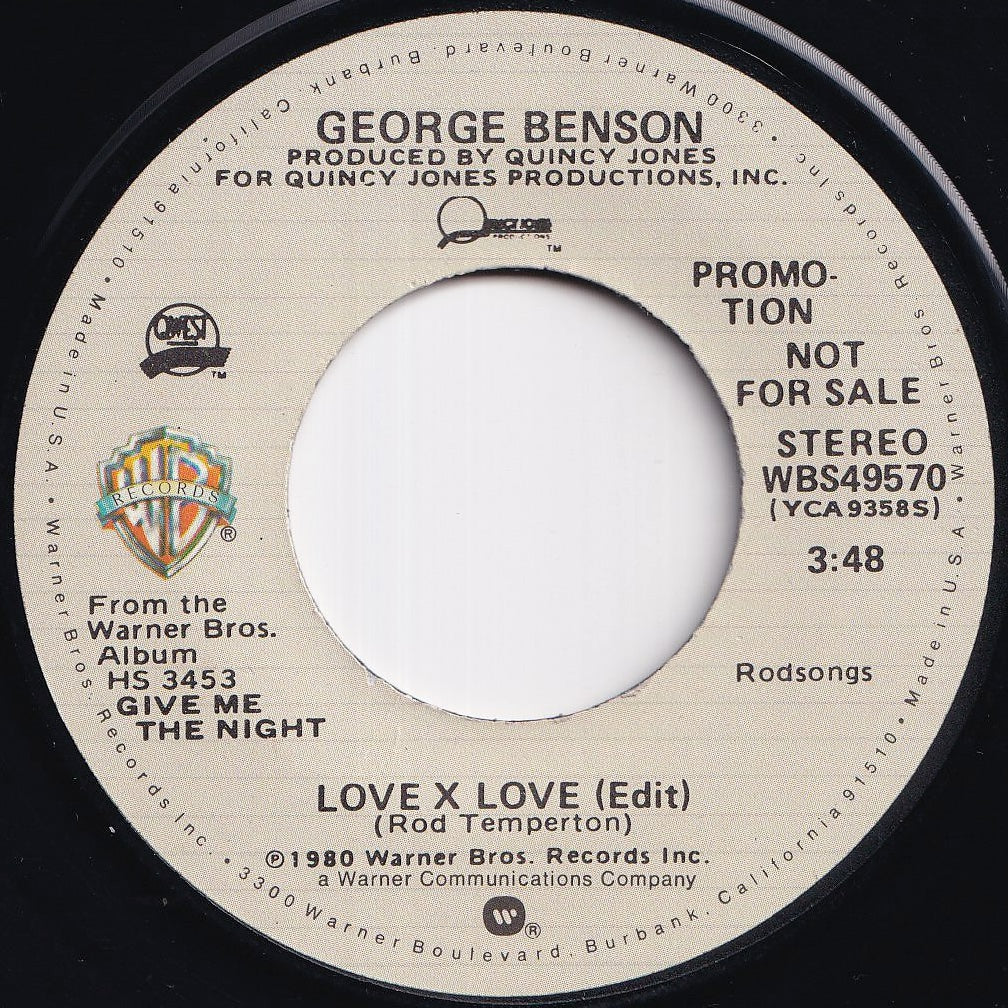 George Benson - Love X Love (Stereo) / (Mono) (7 inch Record / Used)