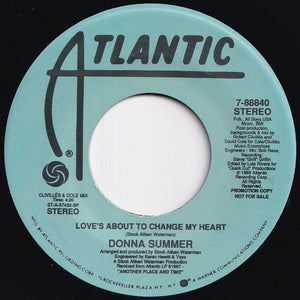 Donna Summer - Love's About To Change My Heart (PWL Mix) / (Clivillés & Cole Mix) (7 inch Record / Used)