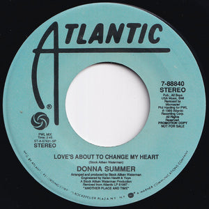 Donna Summer - Love's About To Change My Heart (PWL Mix) / (Clivillés & Cole Mix) (7 inch Record / Used)