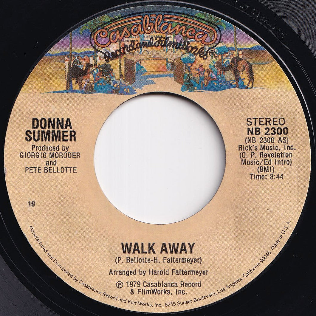 Donna Summer - Walk Away / Could It Be Magic (7 inch Record / Used)
