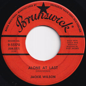 Jackie Wilson - Alone At Last / Am I The Man (7 inch Record / Used)