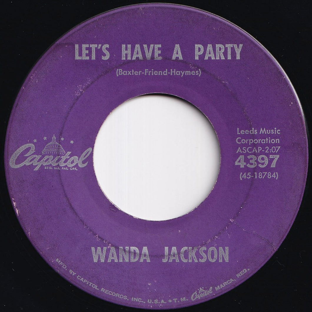Wanda Jackson - Let's Have A Party / Cool Love (7 inch Record / Used)