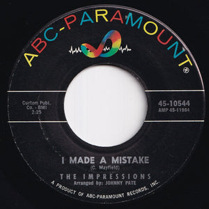 Impressions - I'm So Proud / I Made A Mistake (7 inch Record / Used)