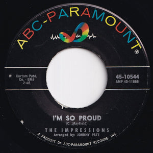 Impressions - I'm So Proud / I Made A Mistake (7 inch Record / Used)