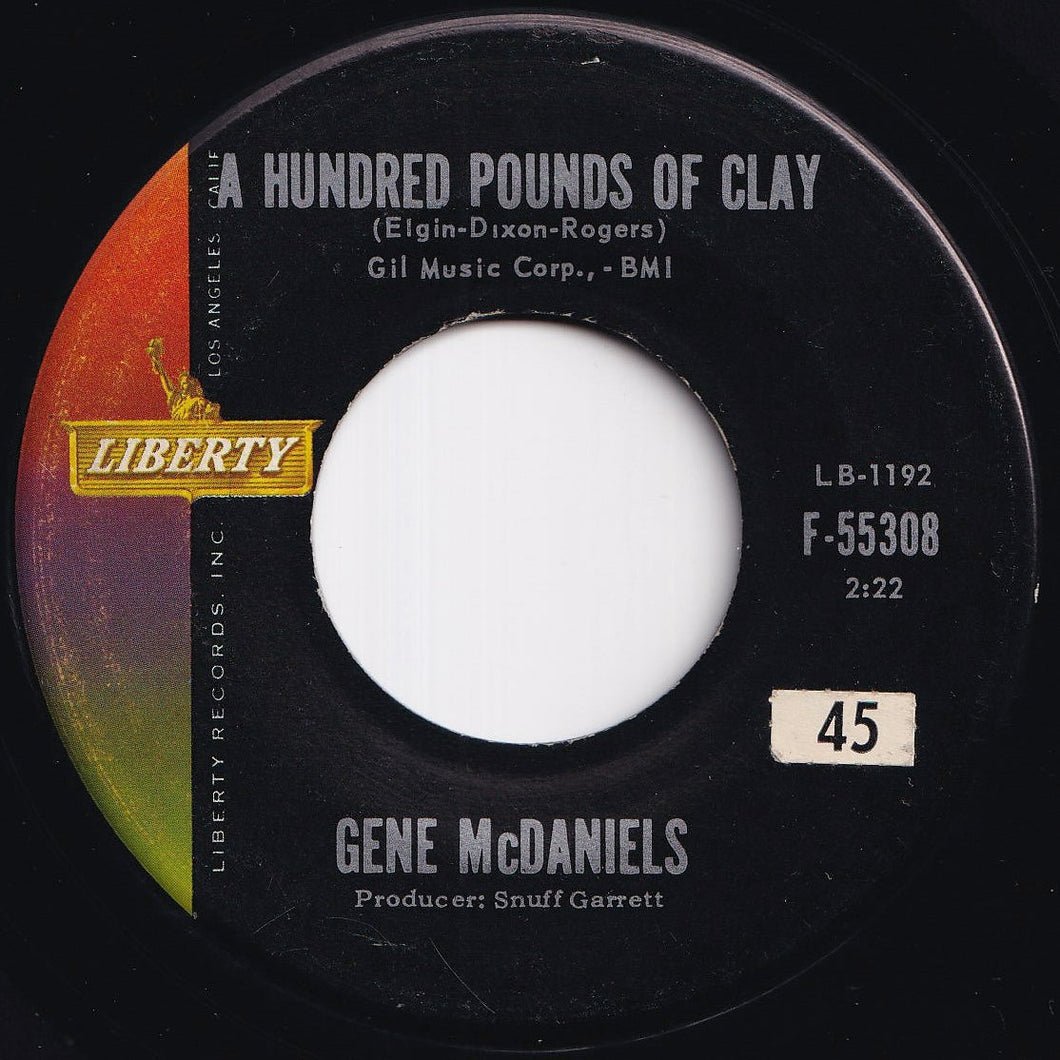 Gene McDaniels - A Hundred Pounds Of Clay / Come On Take A Chance (7 inch Record / Used)