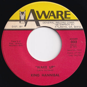 King Hannibal - Wake Up / The Party Life (7 inch Record / Used)